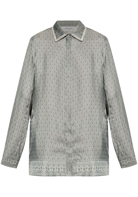 Camicia con stampa in grigio Golden Goose - donna GOLDEN GOOSE | Camicie | GWP02041P00176760181